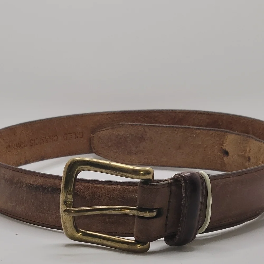 Oiled Chamois Cowhide Belt